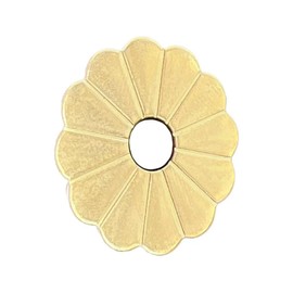 Tiazza 10Pcs Brass Backplate Washers Classical Furniture Decoration Gasket Brass Hardware Accessories (Brass)
