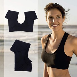 MILISTEN Underarm Pads Sweat Pads Armpit Vest Women's Absorbent Sweat Pads Against Sweat Stains and Odour Breathable for Women Girls Forearm Armpit Pads