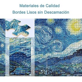 JESWO Rompecabezas 1000 Piezas, Puzzle para Familia Adultos Niños, 38X26cm                                                                            