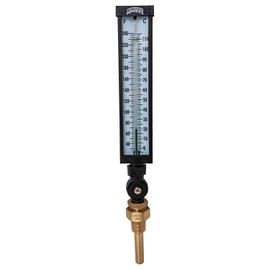 Winters TIM100LF Well Thermometer, 3/4 NPT, 30/240 degrees F, 1% accuracy, Graphite Filled
