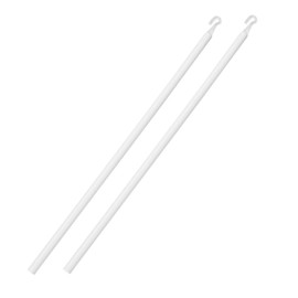 24 Inch Horizontal Window Blind Wand Replacement with Hook Plastic Spliceable Vertical Blinds Rod Replacement Blinds Stick Replacement