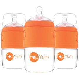 PopYum - Biberón anticólicos para bebé para preparar, mezclar y administrar fórmula, Paquete de 3, 5onzas / 150ml