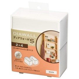 Wakaisangyo DWS24W DIAWALL WAKAI wall tension system, white, for 2 x 4 material.