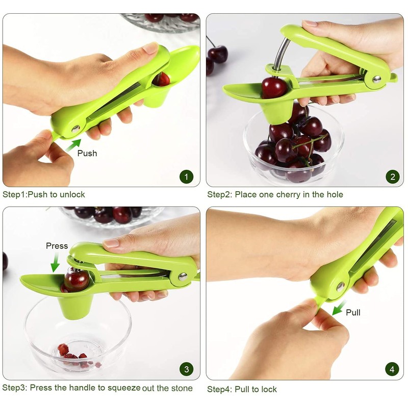 zukent Cherry Pitter Cherry Pip Remover Cherry Stoner Olive Pitter