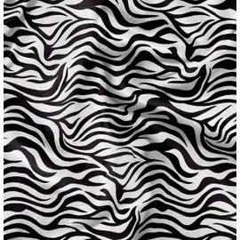 Soimoi Black Velvet Fabric Wild Animal Skin Fabric Prints by Yard 60 Inch Wide