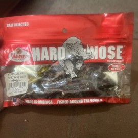 Mann's 6" Inch Hard Nose Worm 9 Count WM Red HNL6-01