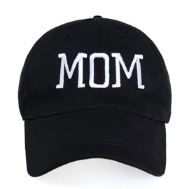 choyaxo Mom Hat Adjustable Embroidered Baseball Cap Black
