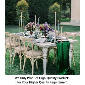 ShinyBeauty Velvet Table Runner Emerald Green 29" x120" Wedding Table Runner for Reception Soft Velvet Fabric Table Runner Green Linen Christmas Table Runner Dinner Table Runner for Party