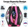FIBOUND Roller Skate Bag, Oxford Fabric, Pink, 15.35 x 7.87