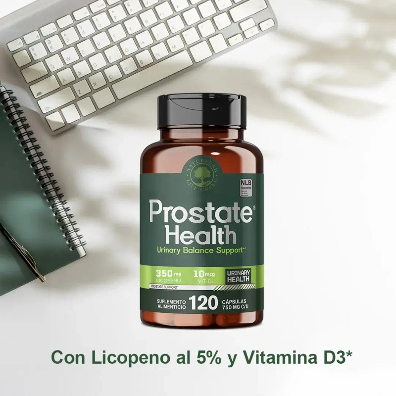 Prostate Health Naturelab Suplemento Masculino Licopeno 120 Cápsulas Sabor