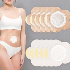 Belly Button Patches, 100pcs/set Non-woven Fabric Belly Button Patches, Body Care Products for Women, Adhesive Tape Fixation:_White_100pcs