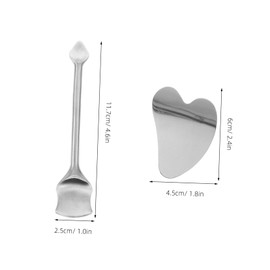 Baluue 1set Stainless Steel Pore Cleansing Tools Beauty Kit for Blackhead Removal Treatment and Facial Exfoliation Ergonomic Design for Easy Use