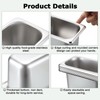 BSTKEY 6 Pack 1/9 Size 4 Inch Deep Hotel Pans,