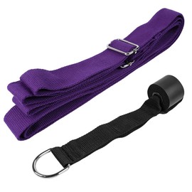 Ieron Leg Stretcher Band on Door,Ballet Yoga Pilates Flexibility Trainer To Improve Leg Stretching,Portable Equipment For Dance Gymnastic Exercise Taekwondo,Deep Purple