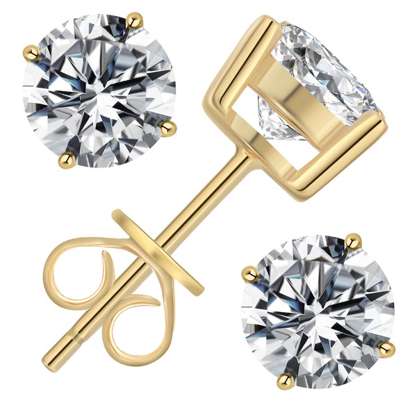 Dunnett Taylor Gold Plated Sterling Silver 1.0ct CZ Cubic Zirconia