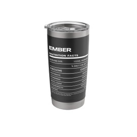 Ember Nutrition Facts Name Funny Stainless Steel Insulated Tumbler