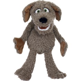 Playful Minds Living Puppets - Lexi The 19-Inch Dog, Plush Hand Puppet for Boys and Girls, Puppy