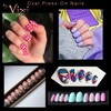 By Vixi 600 SHORT OVAL NAIL SET with PREP FILE,