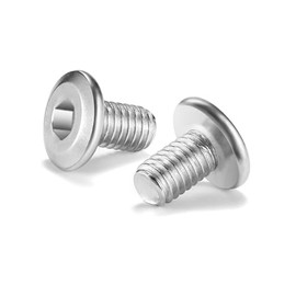 SG TZH M8 x 10mm 20Pcs Flat Head Hex Socket Cap Screws Bolts, 304 Stainless Steel 18-8, Full Thread by SG TZH (with Hex Spanner)