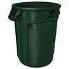 Brute Rubbermaid Round Container - 32-Gallon Capacity - Green -