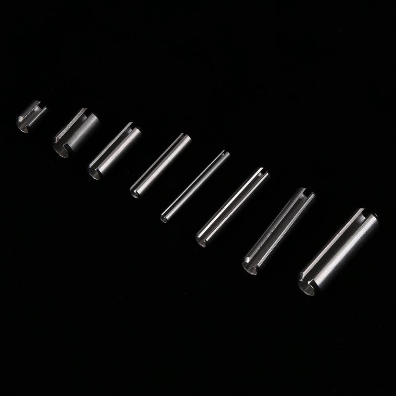 280Pcs Stainless Steel Slotted Spring Pin Assortment Kit, Split Spring