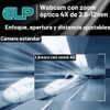 ELP Cámara USB 4K con micrófono Zoom manual Cámara web