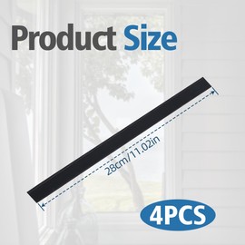4Pcs Replacement Blades for Karcher Window Vac Accessories 280mm Replacement Rubber Lips for Karcher Window Squeegee Replacement Blades Compatible with WV1 WV2 WV5 WV50 WV55 WV60 WV75