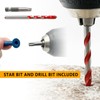 Allkeen 3/16" x 1-1/4" Torx Head Concrete Screws for Anchoring