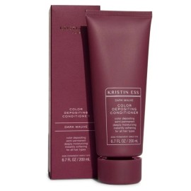 Kristin Ess Color Depositing Conditioner Dark Mauve 6.u Fl Oz Made In Italy