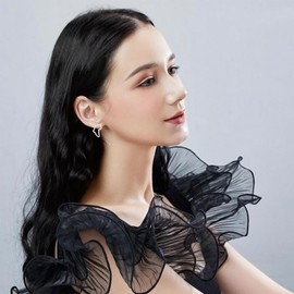 JNONL 14k Gold Hollow Africa Map Stud Earrings Minimalist Ethnic African Map Dangle Drop Earrings for Women Dainty Jewelry Gifts (Silver Africa Map Earring)