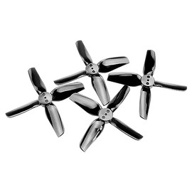 8pcs HQProp T2X2X4 2" 4-Blade T-Mount Propeller Set (4X CW / 4X CCW) Black Polycarbonate