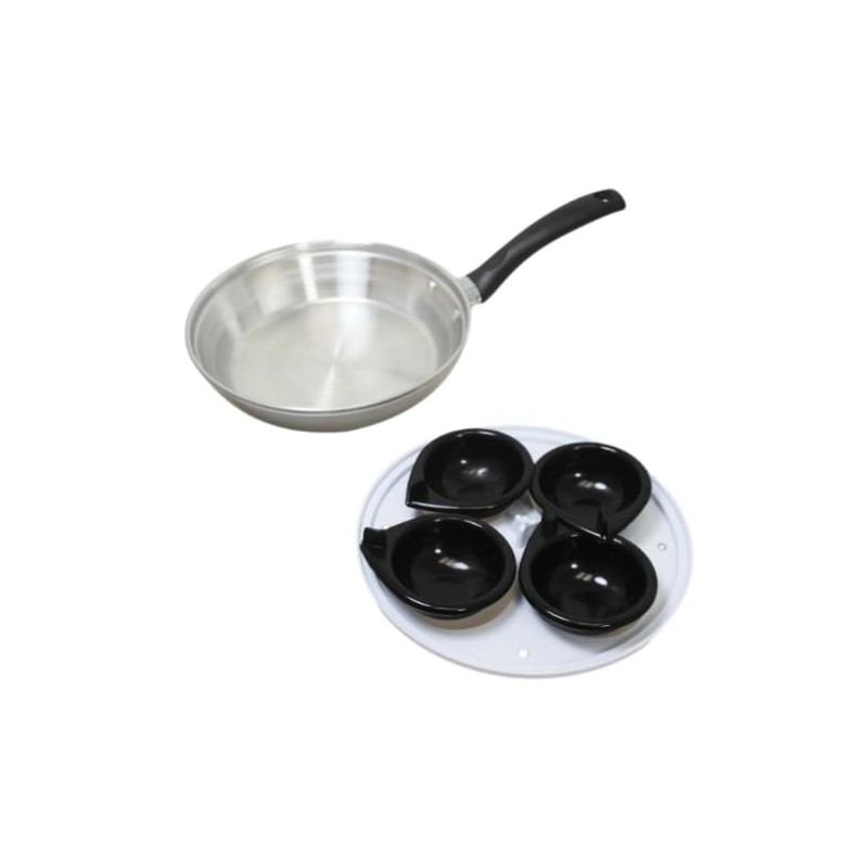 Ultimate 4-Cup Non-Stick Egg Poacher Pan – Effortless, Gourmet Poached