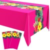 Irenare 3 Sheets Hawaiian Luau Tablecloths for Party Decoration 54