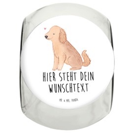 Mr. & Mrs. Panda Personalisiertes Leckerli Glas Cocker Spaniel Moment XL 2000ml - Personalisierte Geschenke, Personalisiertes Leckerliglas, Geschenk,