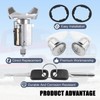 Ignition Switch Lock 2 Pcs Door Locks Cylinder with Keys