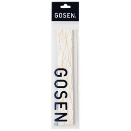 GOSEN B816WHG Overgrip Japanese Pattern "Grass" White x Gold