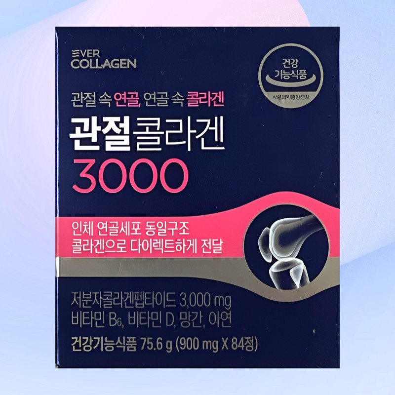Ever Collagen Joint Collagen 3000 Low Molecule 84 Tablets /
