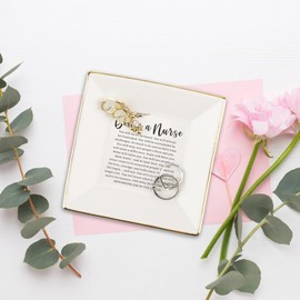 Nurse Graduation Gifts For Women Ceramic Jewelry Dish Gifts Nurses Week Gifts Nursing Graduation Gift Nurse Practitioner Gifts Ring Trinket Dish