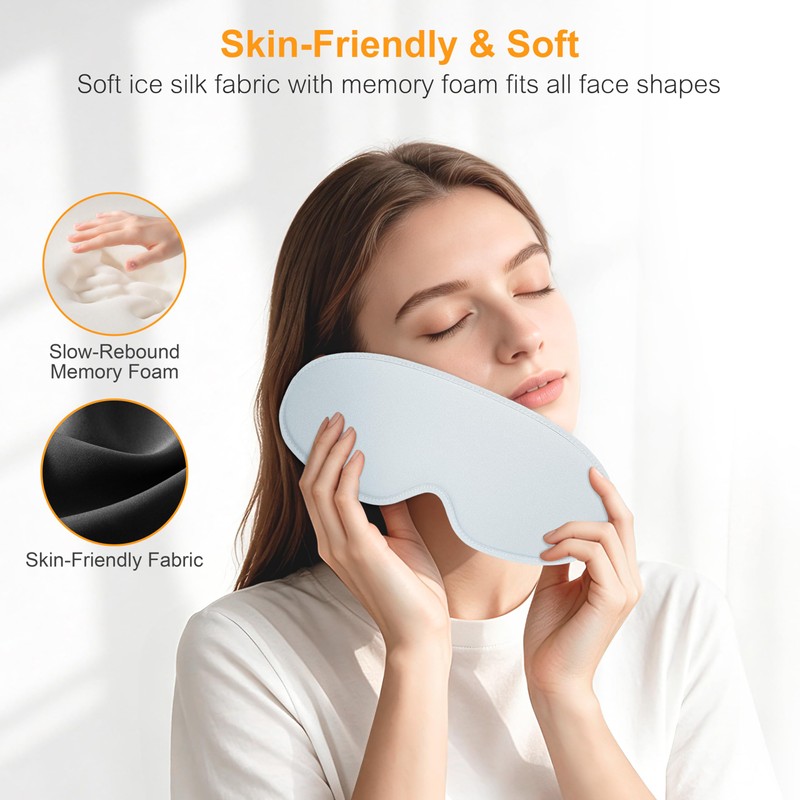 Gritin Mascherina per Dormire 3D sul Fianco, Upgrated Maschera per