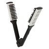 Hair Straightening Double Brush Comb Soft Bristles Prevent Static Heat