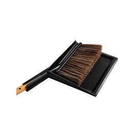 cleangang Hand Brush and Dustpan Beech Wood Black 30cm x 29cm x 3