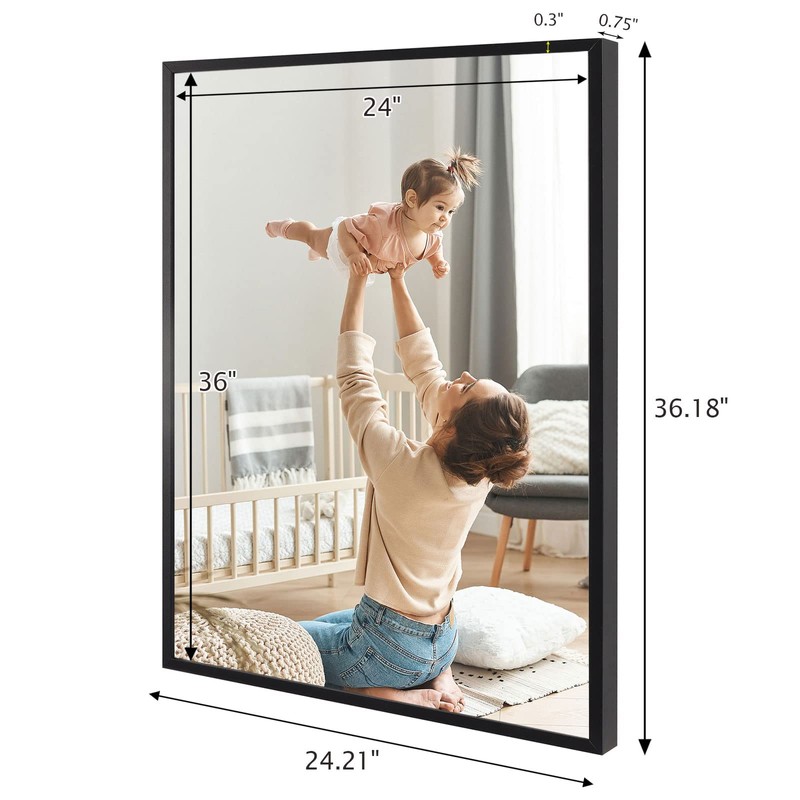Podronale 24x36 Snap Frame Black Poster Frames Set of 2
