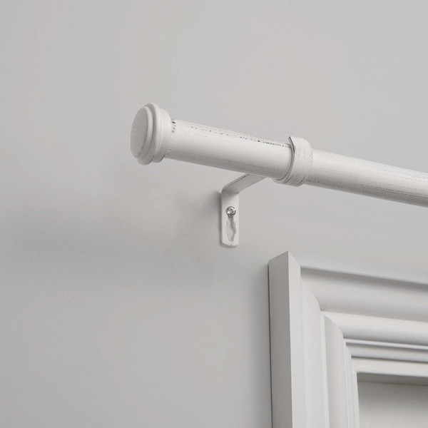 Exclusive Home Topper 1" Curtain Rod and Coordinating Finial Set,