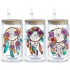 Quyioo 5 Sheets Dreamcatcher UV DTF Transfer Stickers, for Libbey