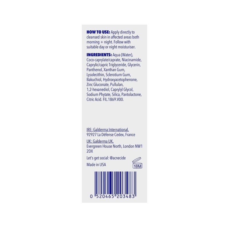 Purifide by Acnecide Post-Breakout Niacinamide Serum with Bakuchiol for Acne