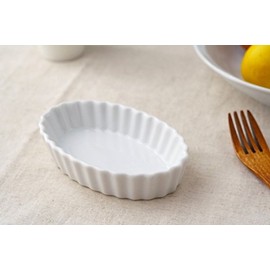 Oval Simple Au Gratin Plate, 5.1 inches (13 cm)