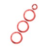 4Pcs A/C Knob Ring Trim Volume Adjuster Decor Fit for