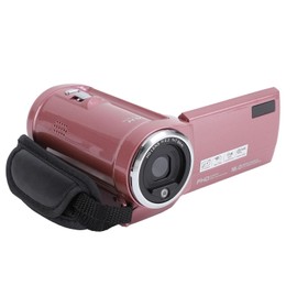Video Camera Camcorder, 48MP 2K Video Recorder, 16X Digital Zoom, 2.4 Inch 270 Degree Rotating Screen, Portable Webcam Camcorder with Loop, LED Fill Light