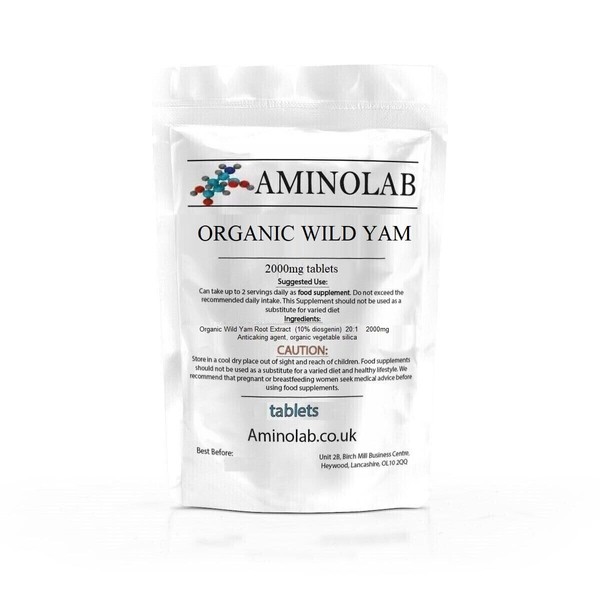 Aminolab - Organic Wild Yam 2000mg 60 Tablets