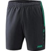 JAKO Unisex Youth Konkurrence 2.0 Shorts, Anthracite/Turquoise, 128 EU